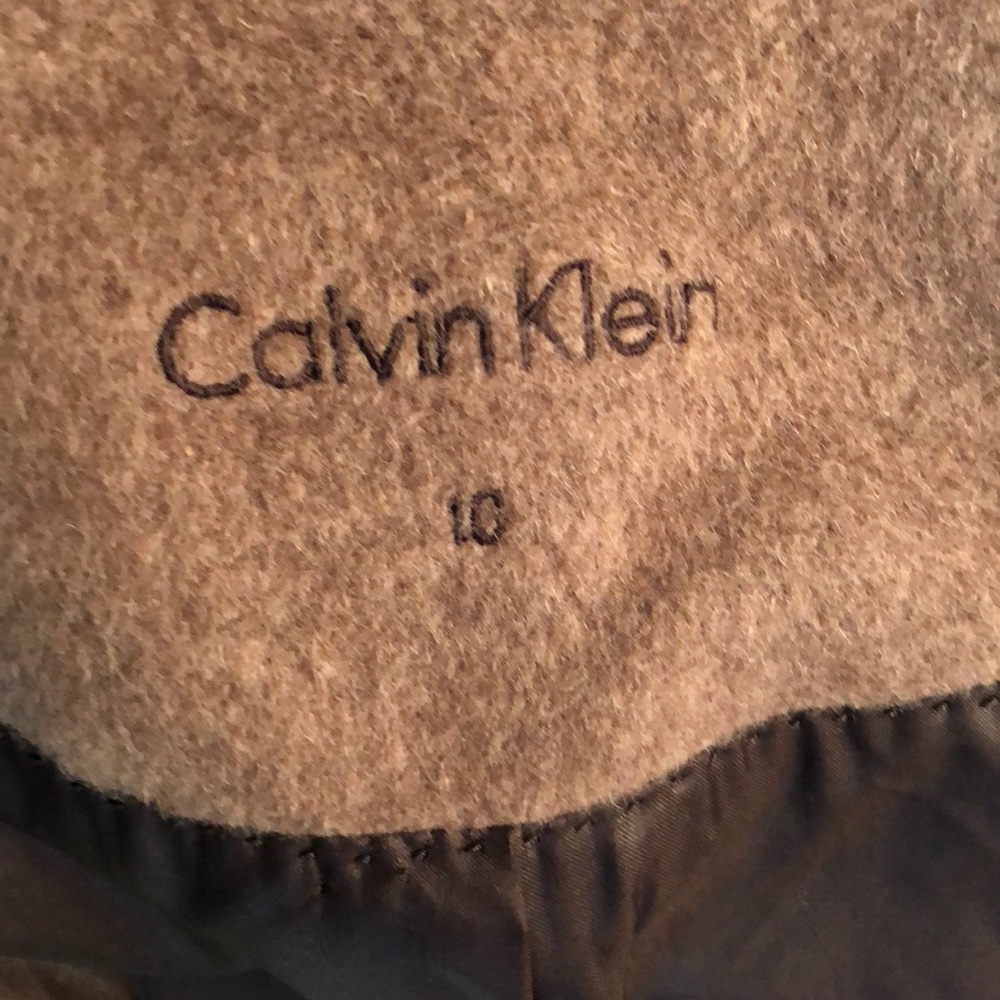 MOVING SALE!!! | CK | Mocha Wool Blend Peacoat - Picture 6 of 7